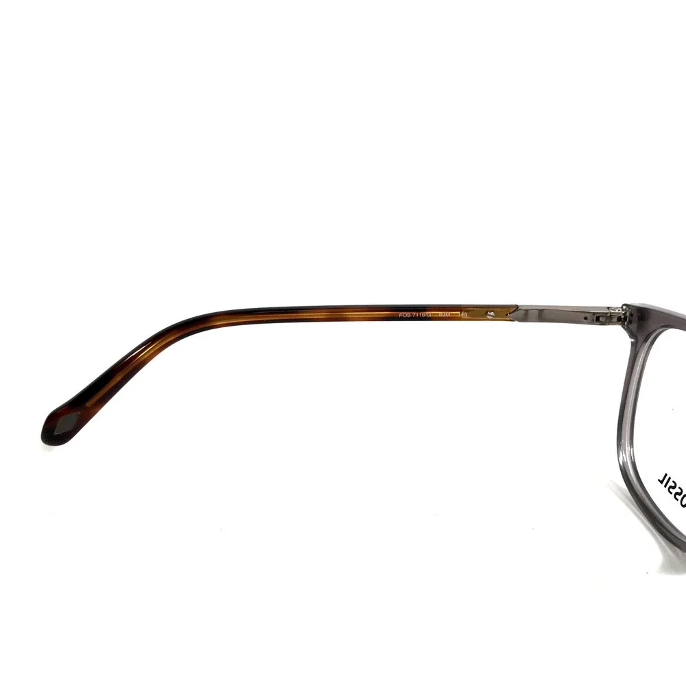 Fossil Eyeglasses Frames FOS7116/G 63M Gray Tortoise Square Full Rim 52-18-145